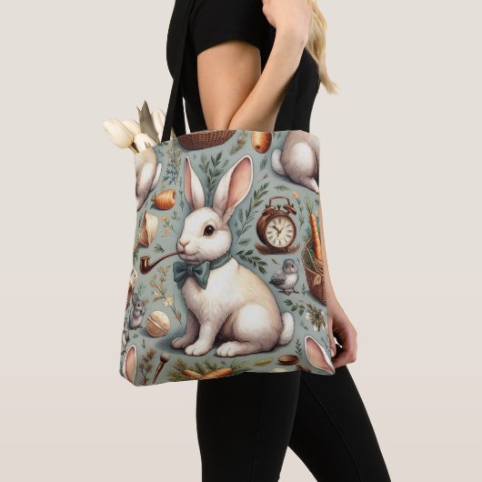 Schattige  Konijn Tote Bag (Dichtbij)