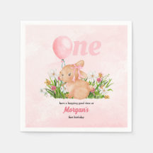 Schattige konijn verandert een roze meisjes 1e ver