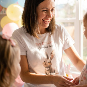 Schattige Konijn Verjaardag Ouder T-shirt