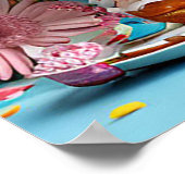 🐰 Schattige Konijn Verjaardags Poster Feest Decor (Hoek)