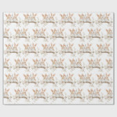 Schattige konijn Waterverf Pasen Cadeaupapier (Vlak)