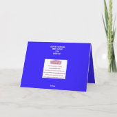 Schattige Konijn Winter Solstice Card Bedankkaart (Achterkant)