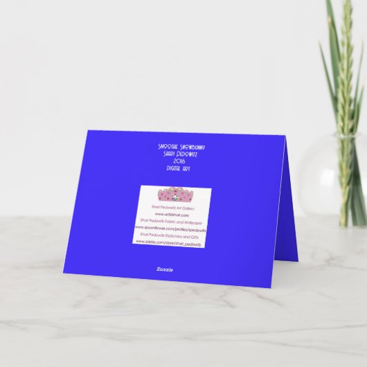 Schattige Konijn Winter Solstice Card Bedankkaart (Achterkant)