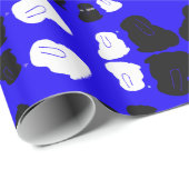 Schattige konijn winter zonnewende cadeaupapier (Rol Hoek)