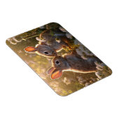 Schattige konijnen in Spring Meadow Design Magneet (Rechterzijde)