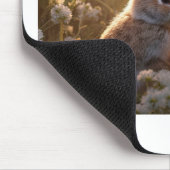 Schattige konijnen in Spring Meadow Design Muismat (Hoek)