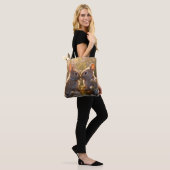 Schattige konijnen in Spring Meadow Design Tote Bag (Op model)