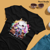 Schattige Konijnenadvocaat Hoppy Pasen Aangepaste  T-shirt