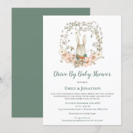  Schattige konijnenbladerenaandrijving door Baby s Kaart