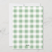 Schattige konijnenbunny in een Wreater Kerstmis Feestdagenkaart (Achterkant)