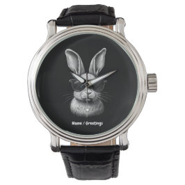 Schattige konijnengezicht met zonnebril voor kinde horloge