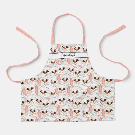 Schattige Konijnengezicht van het Konijnenkonijn P Schort (Voorkant)