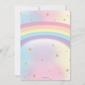 Schattige Konijnenkonijn 1e Verjaardagsmeisje Dank Kaart (Achterkant)