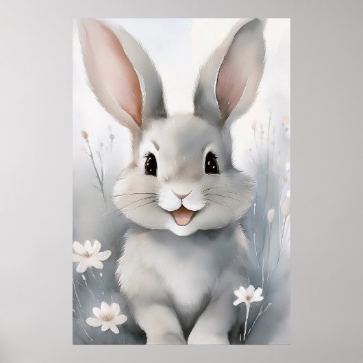 Schattige konijnenkonijn Poster (Voorkant)
