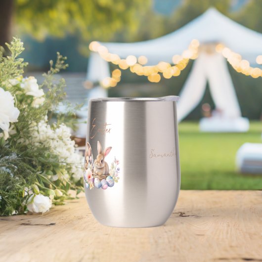 Schattige Konijnenkonijneneieren Gelukkig Pasen (Huwelijk)