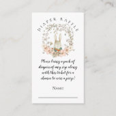  Schattige Konijnenluier Raffle Jongensdouche Informatiekaartje (Voorkant)