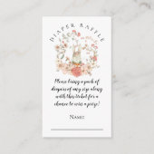  Schattige Konijnenluier Raffle Meisje Douche Informatiekaartje (Voorkant)