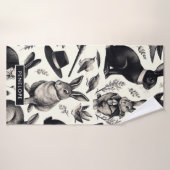 Schattige Konijnenpatroon Badhanddoek (Badhanddoek)