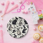 Schattige  Konijnenpatroon Papieren Bordje (Feest)