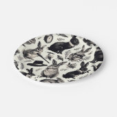 Schattige  Konijnenpatroon Papieren Bordje (Gekanteld)