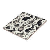 Schattige  Konijnenpatroon Tegeltje (Zijkant)