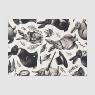 Schattige  Konijnenpatroon Tissuepapier