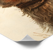 Schattige konijnenprint poster (Hoek)