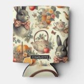 Schattige Konijnenschilderij Blikjeskoeler (Voorkant)