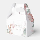 Schattige konijntje baby shower bedankdoosjes (Voorkant Zijde)