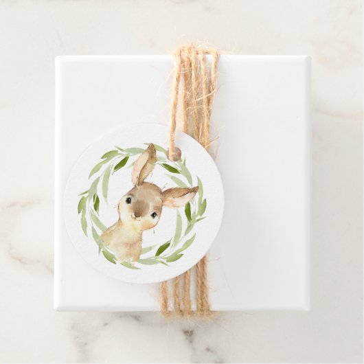 Schattige konijntje bedankt bedankjes labels (In situ)