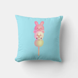 Schattige konijntje, Beer en kikkerdango Kussen