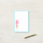 Schattige konijntje, Beer en kikkerdango Post-it® Notes (Op bureau)