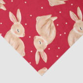 Schattige konijntje kerstpapier tissuepapier (Detail)