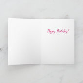 Schattige konijntje met taart verjaardag wenskaart kaart (Binnen)