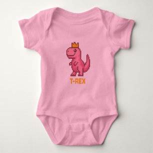 Schattige Koning Dinosaur - Trex Romper