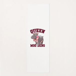 Schattige KONINGIN MOO DENG Mom Baby Hippo Princes Yogamat