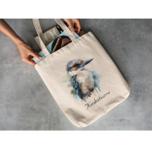 Schattige Kookaburra op een tak, op maat gemaakt