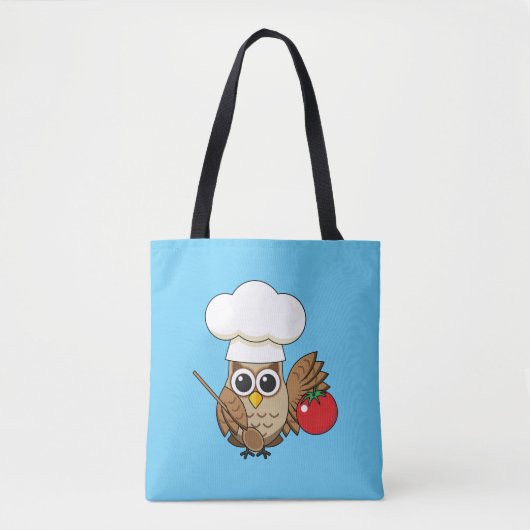 Schattige kookuil-cartoons tote bag (Voorkant)