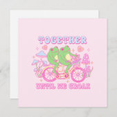 Schattige koppel kikker - samen tot we kraken (Voorkant / Achterkant)