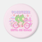 Schattige koppel kikker - samen tot we kraken magneet (Voorkant)