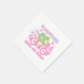 Schattige koppel kikker - samen tot we kraken servet (Hoek)