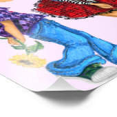 Schattige koppel kus ik hou van je - aangepaste te foto afdruk (Hoek)