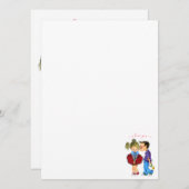 Schattige Koppel Menu met Tekst - Ik hou van je (Voorkant / Achterkant)