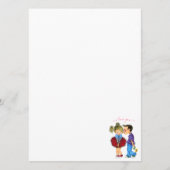 Schattige Koppel Menu met Tekst - Ik hou van je (Voorkant)