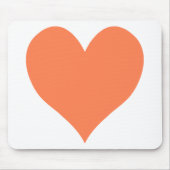 Schattige koraal hart muismat (Voorkant)