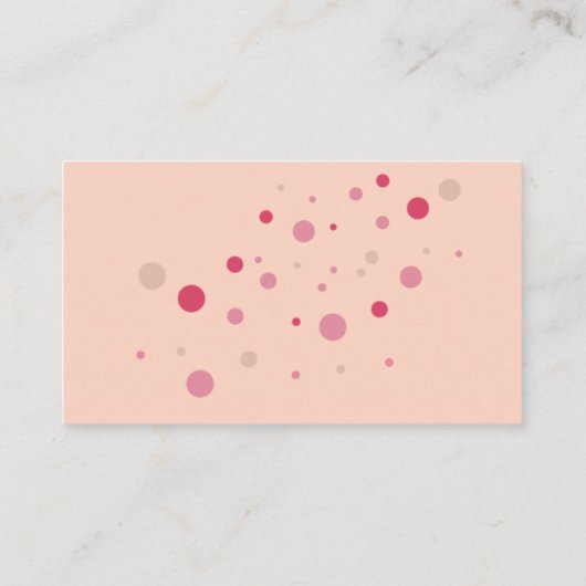 Schattige Koraal Roze Pastel Bunny Party Luier Raf Informatiekaartje (Achterkant)