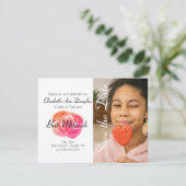 Schattige Koraal Sinaasappel, Roze Rozenvleermuis  Kaart (Staand voorkant)