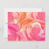 Schattige Koraal Sinaasappel, Roze Rozenvleermuis  Kaart (Achterkant)