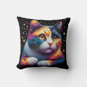 Schattige kosmisch dromerig kattenkussen! kussen (Voorkant)