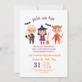 Schattige kostuum Halloween feest voor kinderen Kaart (Voorkant)